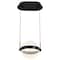 Nuvo Arvada, 8 Inch LED Pendant, Matte Black, Silk Screened Acrylic Lens 62/2031 - alternate 4